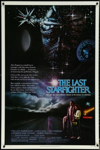 6k0768 LAST STARFIGHTER 1sh 1984 Catherine Mary Stewart & Lance Guest as video game pilot!