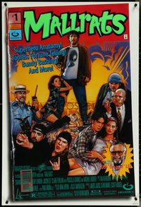 6k0796 MALLRATS DS 1sh 1995 Kevin Smith, Snootchie Bootchies, Stan Lee, comic artwork by Drew Struzan!
