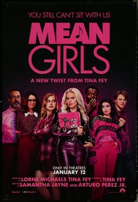 6k0804 MEAN GIRLS teaser DS 1sh 2024 Tina Fey, you still can't sit with us, image of cast!
