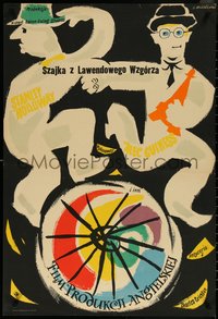 6k0484 LAVENDER HILL MOB Polish 23x34 1957 Charles Crichton, different Jan Mlodozeniec art, rare!