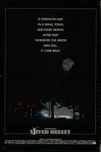 6k0912 SILVER BULLET 1sh 1985 Stephen King, whenever the moon was full, it came back!