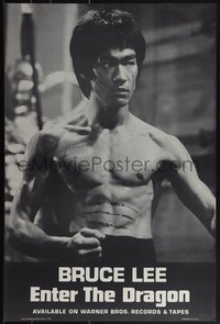 6k0129 ENTER THE DRAGON 18x28 music poster 1973 Bruce Lee, soundtrack, film that made him a legend!