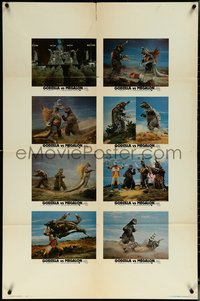 6k0508 GODZILLA VS. MEGALON 27x41 special poster 1973 Gojira tai Megaro, Toho monsters, rare!