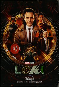 6k0461 LOKI DS tv poster 2021 Walt Disney, Marvel, great image of Tom Hiddleston and cast!