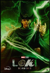 6k0460 LOKI DS tv poster 2023 Walt Disney, Marvel, great image of Tom Hiddleston in the title role!