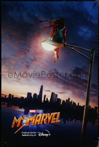 6k0468 MS. MARVEL DS tv poster 2022 Walt Disney Marvel comics, Iman Vellani overlooking city!