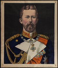 6k0513 PRINCE HENRY OF PRUSSIA 23x27 German special poster 1890s great close-up art, ultra rare!