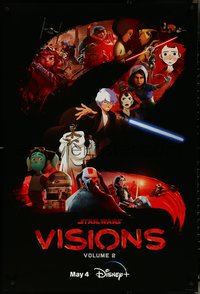 6k0471 STAR WARS: VISIONS DS tv poster 2023 Disney, original short stories from across the galaxy!