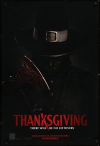 6k0950 THANKSGIVING teaser DS 1sh 2023 based on mock-trailer from the 2007 Grindhouse double feature!