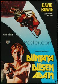 6k0339 MAN WHO FELL TO EARTH Turkish 1976 Nicolas Roeg, David Bowie, cool totally different image!
