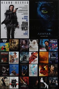 6m0677 LOT OF 26 MOSTLY FORMERLY FOLDED FRENCH 15X21 POSTERS 2000s-2010s a variety of movie images!
