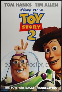 6m0464 LOT OF 7 UNFOLDED DOUBLE-SIDED 27X40 TOY STORY 2 ADVANCE ONE-SHEETS 1999 Buzz & Woody!