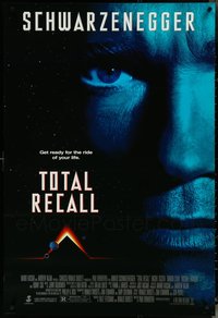 6m0130 LOT OF 38 UNFOLDED SINGLE-SIDED TOTAL RECALL ONE-SHEETS 1990 Schwarzenegger, Verhoeven