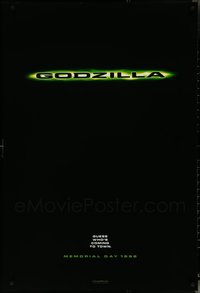6m0194 LOT OF 23 UNFOLDED DOUBLE-SIDED 27X40 GODZILLA TEASER ONE-SHEETS 1998 guess who's coming!