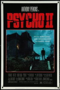 6m0503 LOT OF 5 UNFOLDED SINGLE-SIDED 27X41 PSYCHO II ONE-SHEETS 1983 Norman Bates is coming home!