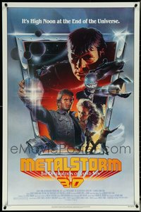 6m0373 LOT OF 11 UNFOLDED SINGLE-SIDED 27X41 METALSTORM ONE-SHEETS 1983 great Chorney art!