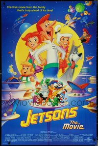 6m0378 LOT OF 11 UNFOLDED DOUBLE-SIDED JETSONS THE MOVIE ONE-SHEETS 1990 Hanna-Barbera cartoon!