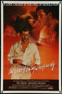 6m0411 LOT OF 9 UNFOLDED SINGLE-SIDED 27X41 YEAR OF LIVING DANGEROUSLY ONE-SHEETS 1982 Mel Gibson