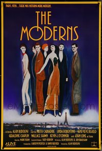 6m0375 LOT OF 11 UNFOLDED SINGLE-SIDED 27X40 MODERNS ONE-SHEETS 1988 cool art by Keith Carradine!