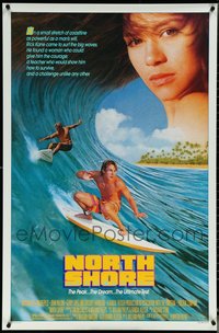 6m0435 LOT OF 8 UNFOLDED SINGLE-SIDED 27X41 NORTH SHORE ONE-SHEETS 1987 surfing in Hawaii!