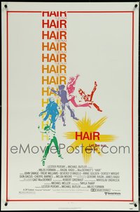 6m0458 LOT OF 7 UNFOLDED SINGLE-SIDED 27X41 HAIR ONE-SHEETS 1979 Milos Foreman musical classic!