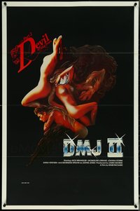 6m0429 LOT OF 9 FORMERLY TRI-FOLDED SINGLE-SIDED 27X41 DEVIL IN MISS JONES PART 2 ARTWORK STYLE ONE-SHE 1983