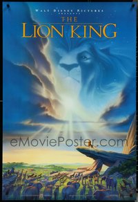 6m0566 LOT OF 3 UNFOLDED DOUBLE-SIDED 27X40 LION KING ONE-SHEETS 1994 Disney animated classic!