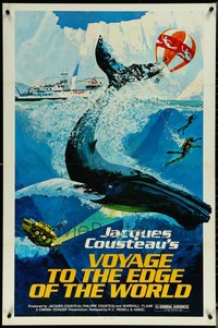 6m0568 LOT OF 3 FORMERLY TRI-FOLDED SINGLE-SIDED VOYAGE TO THE EDGE OF THE WORLD ONE-SHEETS 1976