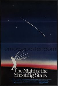 6m0216 LOT OF 22 FORMERLY TRI-FOLDED SINGLE-SIDED 27X41 NIGHT OF THE SHOOTING STARS ONE-SHEETS 1982