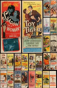 6m0595 LOT OF 28 FORMERLY FOLDED INSERTS 1940s-1960s great images from a variety of movies!