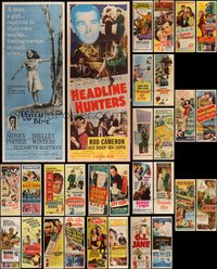 6m0589 LOT OF 30 FORMERLY FOLDED INSERTS 1940s-1970s great images from a variety of movies!