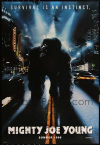 6m0140 LOT OF 28 UNFOLDED DOUBLE-SIDED 27X40 MIGHTY JOE YOUNG TEASER ONE-SHEETS 1998 giant ape!