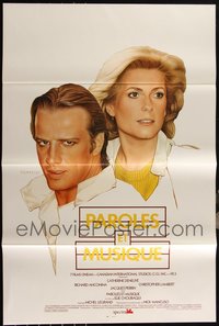 6m0299 LOT OF 16 FORMERLY TRI-FOLDED SINGLE-SIDED LOVE SONGS ONE-SHEETS 1984 Deneuve, Lambert