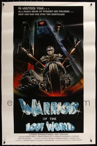 6m0406 LOT OF 9 UNFOLDED SINGLE-SIDED WARRIOR OF THE LOST WORLD ONE-SHEETS 1985 tyranny & violence!
