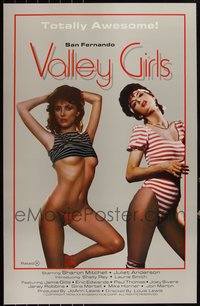 6m0455 LOT OF 7 UNFOLDED SINGLE-SIDED SAN FERNANDO VALLEY GIRLS ONE-SHEETS 1987 sexy & awesome!