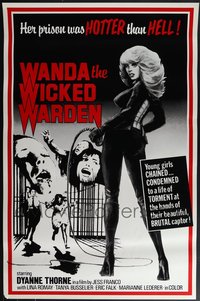 6m0559 LOT OF 3 UNFOLDED SINGLE-SIDED WANDA THE WICKED WARDEN ONE-SHEETS 1977 HOTTER than HELL!