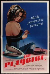 6m0545 LOT OF 4 FORMERLY TRI-FOLDED SINGLE-SIDED PLAYGIRL ONE-SHEETS 1982 pampered & perverse!