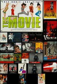 6m0022 LOT OF 25 UNFOLDED MISCELLANEOUS POSTERS 1960s-2010s a variety of cool movie images!