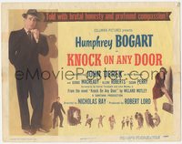 6p0579 KNOCK ON ANY DOOR TC 1949 Humphrey Bogart, directed by Nicholas Ray, told with brutal honesty!