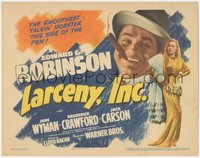 6p0582 LARCENY INC. TC 1942 Edward G. Robinson, smoothest talkin mobster this side of the pen, rare!