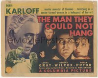 6p0586 MAN THEY COULD NOT HANG TC 1939 doctor-turned-demon Karloff, holocaust of horror, ultra rare!
