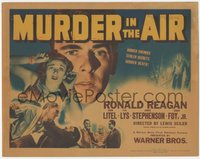 6p0588 MURDER IN THE AIR TC 1940 Ronald Reagan, hidden enemies, stolen secrets, sudden death!