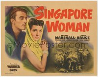 6p0594 SINGAPORE WOMAN TC 1941 Brenda Marshall finds true love after an abusive marriage, rare!