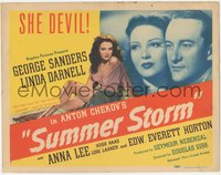 6p0596 SUMMER STORM TC 1944 sexy she devil Linda Darnell, George Sanders, directed by Douglas Sirk!