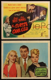 6p0768 CORPSE CAME C.O.D. 8 LCs 1947 great images of George Brent and sexy Adele Jergens!