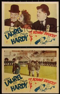 6p0857 FLYING DEUCES 5 LCs R1946 great images of Legionnaires Stan Laurel & Oliver Hardy!