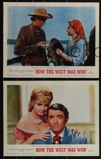 6p0839 HOW THE WEST WAS WON 7 LCs 1964 John Ford, Hathaway & Marshall epic, images of all-star cast!