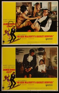 6p0803 ON HER MAJESTY'S SECRET SERVICE 8 LCs 1969 George Lazenby's only appearance as James Bond!