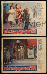 6p0825 STAR SPANGLED RHYTHM 8 LCs 1943 Paramount's best 1940s stars, Lamour, Hope and MANY more!