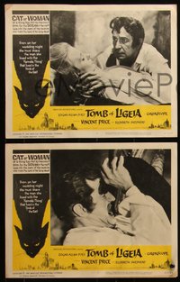 6p0830 TOMB OF LIGEIA 8 LCs 1965 Vincent Price, Elizabeth Shepherd, Roger Corman, Edgar Allan Poe!